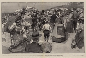 Alle Soorten en Condities, het Lifeboat ophalen op de Ochtend na het Wrak